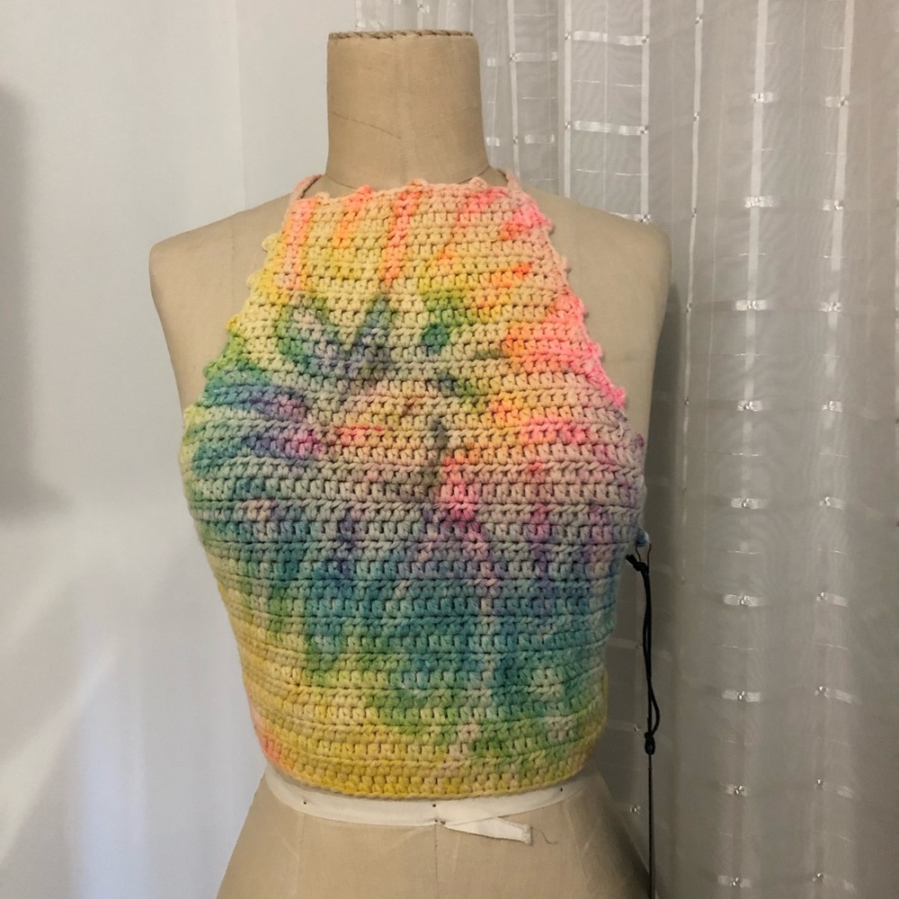 UNIF Tie dye halter top